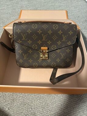 Louis Vuitton Brown Pochette Monogram Cross body Bag